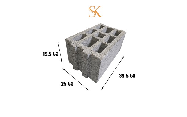 Concrete block of 20