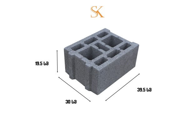 Concrete block of 30 (9 cameras)